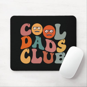 Cool Dads Club Dad Father's Day Retro Groovy Mouse Pad