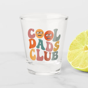Cool Dads Club Dad Father's Day Retro Groovy Shot Glass