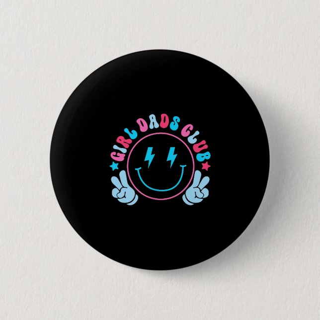 Cool Dads Club Father's Day From Daughter Son Funn 6 Cm Round Badge (Front)