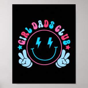 Cool Dads Club Father's Day From Daughter Son Funn Poster