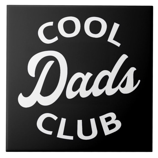 Cool Dads Club I Ceramic Tile (Front)