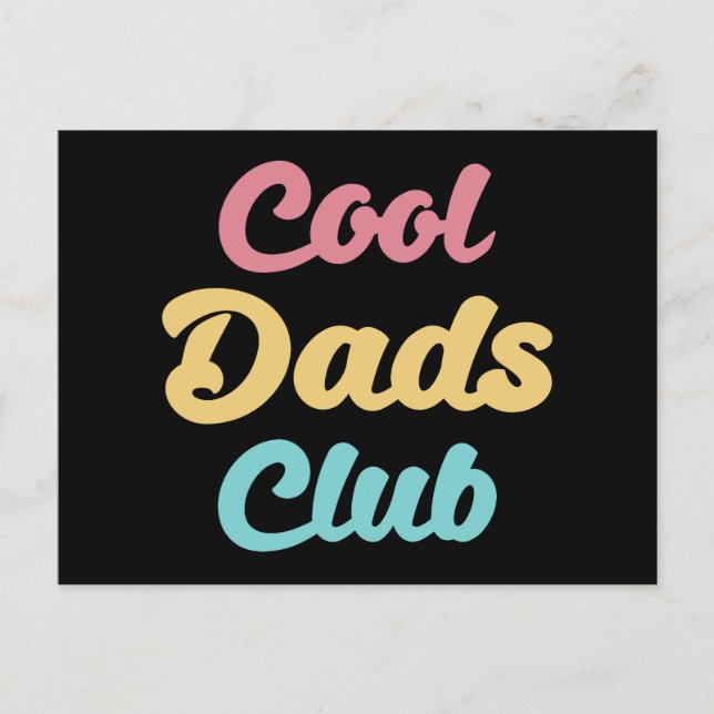 Cool Dads Club II Postcard (Front)