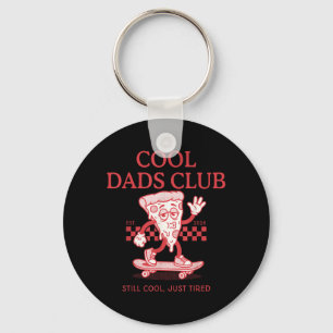Cool Dads Club Retro Fatherhood Est 2026 New Dad Key Ring