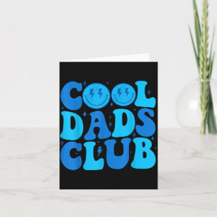 Cool Dads Club Shirt Retro Groovy Dad Father's Day Card