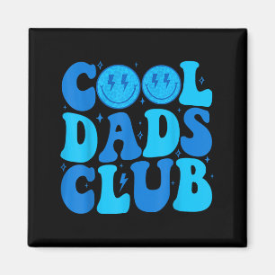 Cool Dads Club Shirt Retro Groovy Dad Father's Day Magnet
