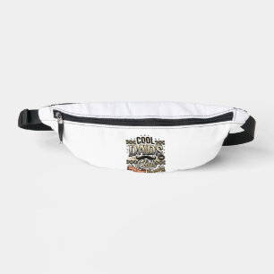 Cool Dads Club Vintage Engraving Dad Shirt Design_ Bum Bags