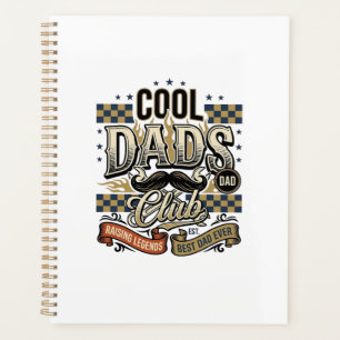 Cool Dads Club Vintage Engraving Dad Shirt Design_ Planner