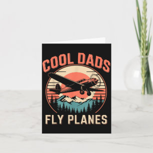 Cool Dads Fly Planes Funny Lot Dad Father's Day Av Card