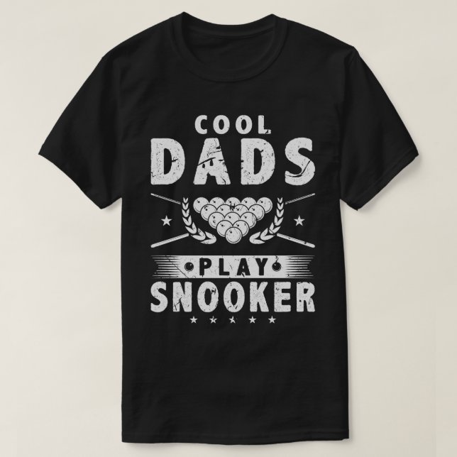 Cool Dads Play Snooker T-Shirt (Design Front)