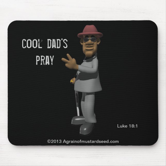 Cool Dad's Pray Father's Day Mouse Pad (Front)