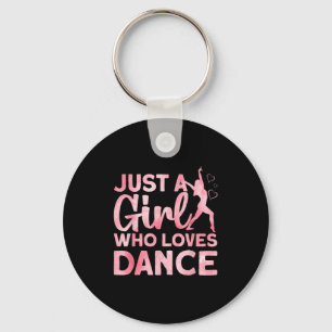 Cool Dance Art For Girls Women Dancing Lover Lyric Key Ring