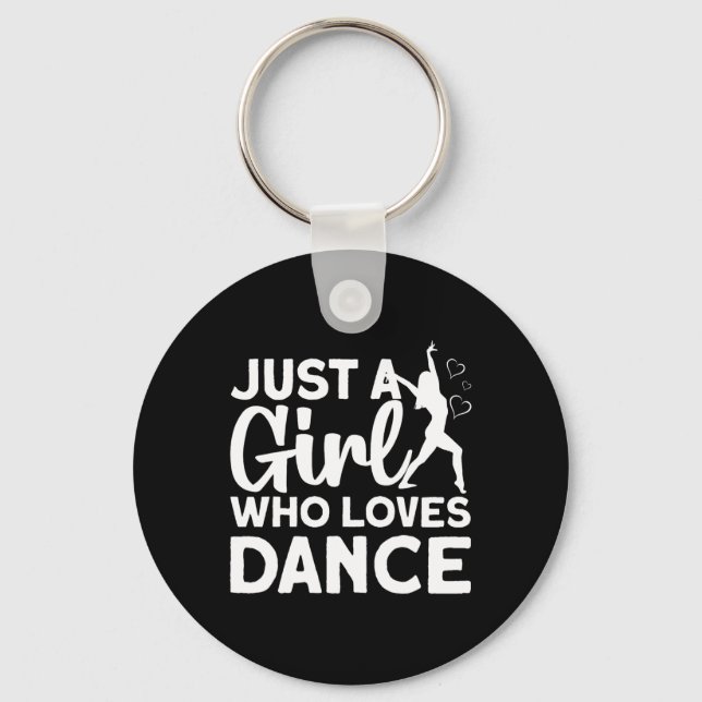 Cool Dance Art For Women Teen Girl Jazz Dancing Cl Key Ring (Front)