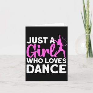 Cool Dance For Girls Women Hip Hop Dancer Ballroom Card