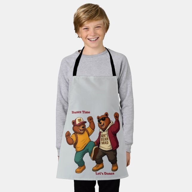 Cool Dancing Bears Apron (Worn)
