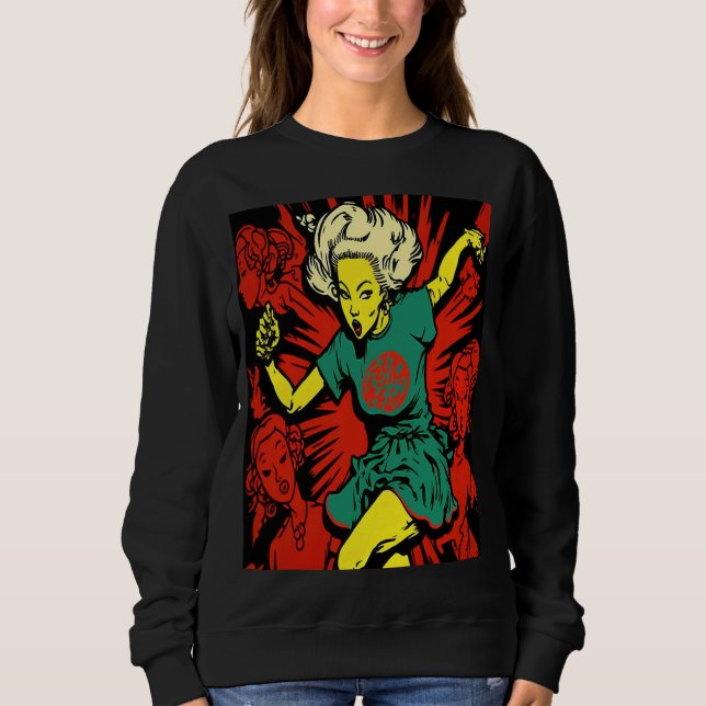 Cool Dancing Mom Retro Streetwear Dancer Mom  1 Sweatshirt (Front)