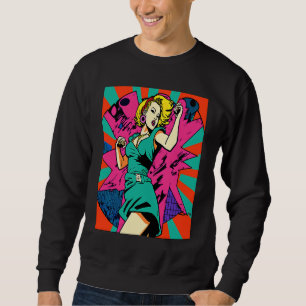Cool Dancing Mom Retro Streetwear Dancer Mom Sweatshirt