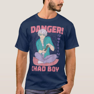 Cool Danger Anime Boy,Legendary Chad Gamer Boy Tee