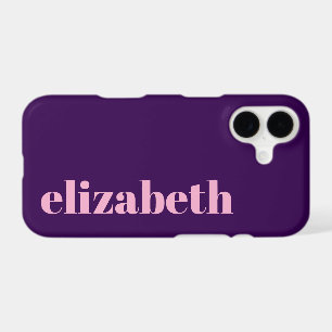 Cool Dark Purple and Light Pink Name Template