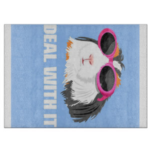 Cool Deal With It Guinea Pig Lovers Gift Cutting Board