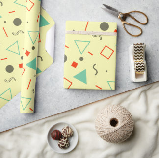 Cool Decorative Celebration Geometric Bachelor Par Wrapping Paper