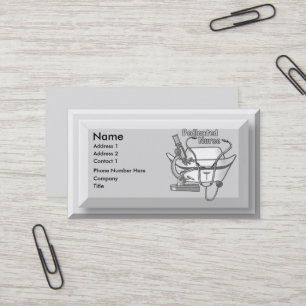 Cool Dedicated Nurse Business Card