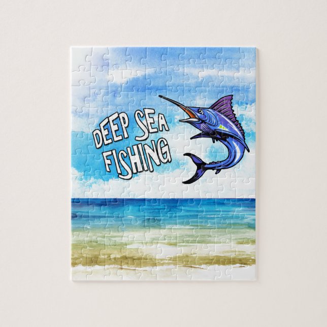 Cool Deep Sea Fishing Ocean Jigsaw Puzzle (Vertical)