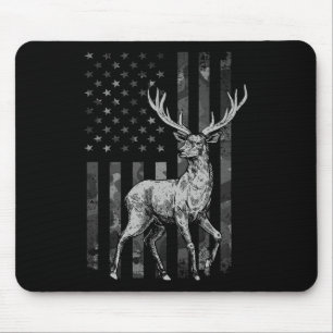Cool Deer Hunting Design For Men Women Deer Hunter Mouse Pad