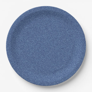 Cool Denim Blue Jeans Paper Plate