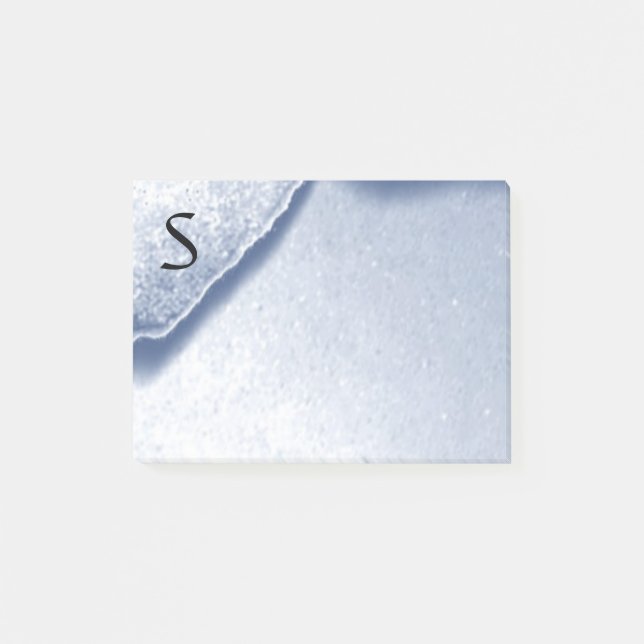 Cool Denim Look Personal Initial Post-it Notes (Front)