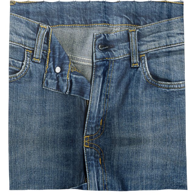 Cool denim texture Shower Curtain (Front)