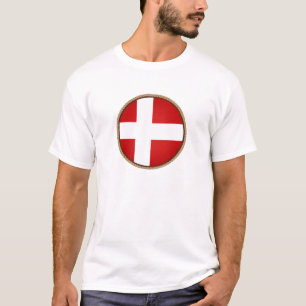 Cool Denmark Flag Seal T-Shirt