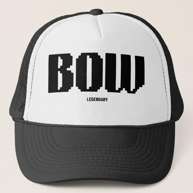 cool design fitted cap with bow brand (Front)