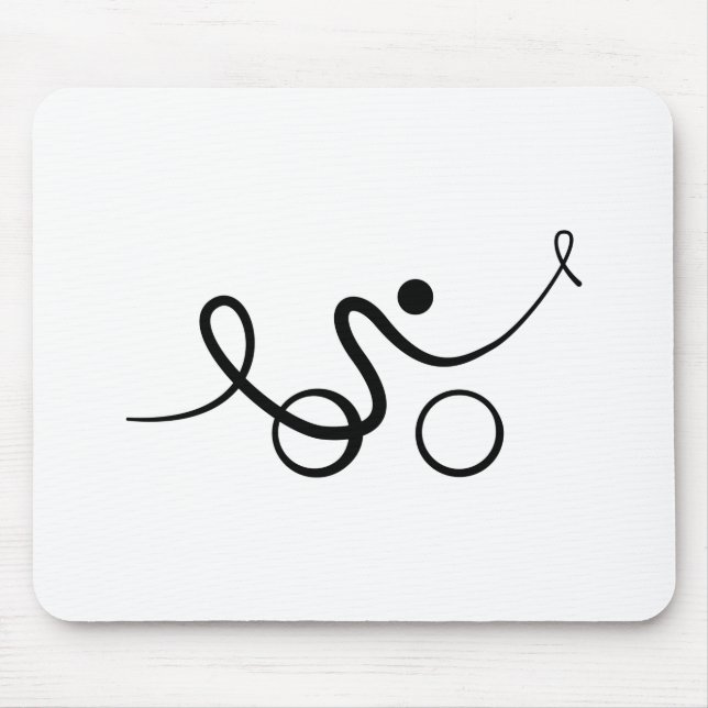 Cool design for cyclists mouse pad (Front)