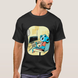 Cool Design For Nerds Featuring A Koala Working At T-Shirt