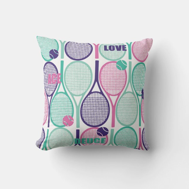 Cool Design for Tennis players, coaches... Cushion (Front)