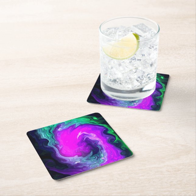 Cool Design Square Paper Coaster (Insitu)