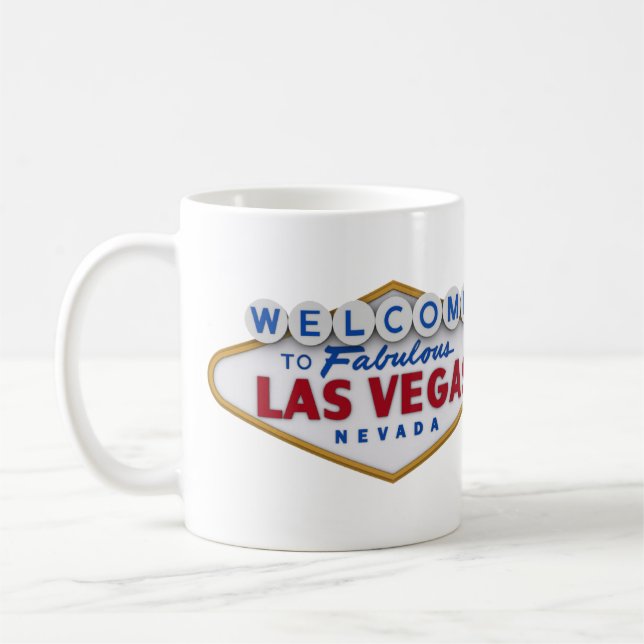 cool designer mug welcome to las vegas (Left)