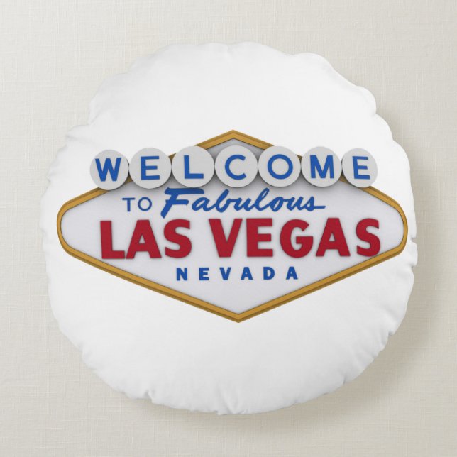 cool designer pillow welcome to las vegas (Front)