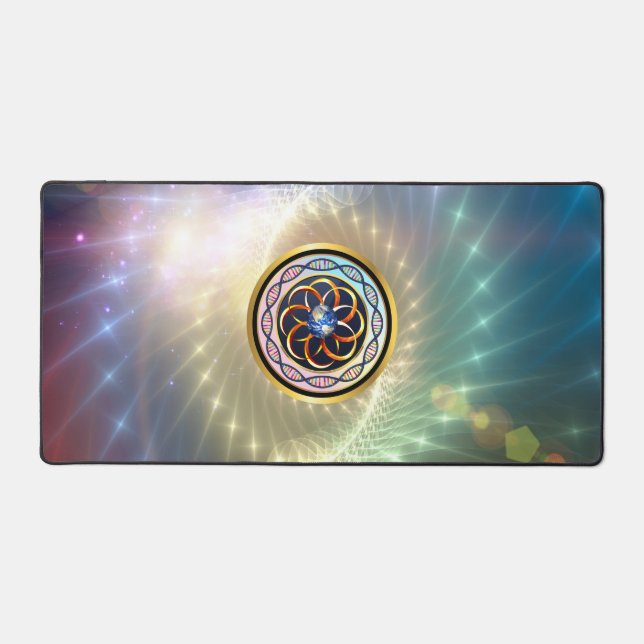 Cool desk mat for laptop and mouse (Front)