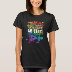 Cool Different Ability Brain Autism Mental Health T-Shirt