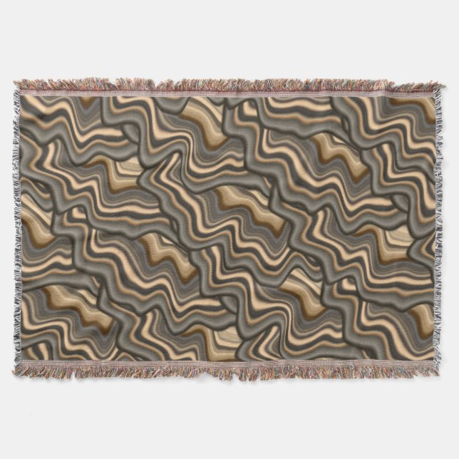 COOL Digital Rock Formation Throw Blanket (Front)