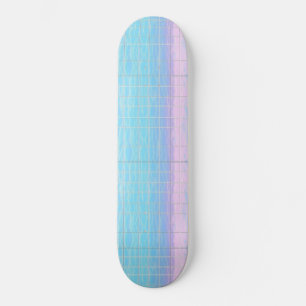 Cool Digital Vaporwave Poolcore Pink Blue Pattern Skateboard