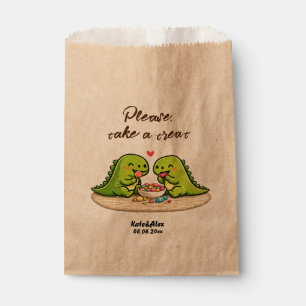 Cool dino eating candy favour bag