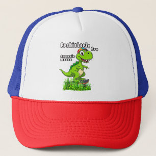 Cool Dino on a Skateboard Trucker Hat