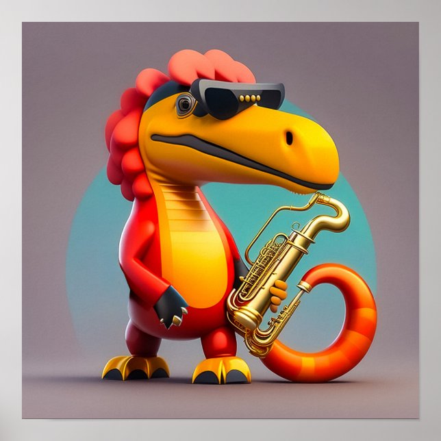 Cool Dinosaur - Art Print (Front)