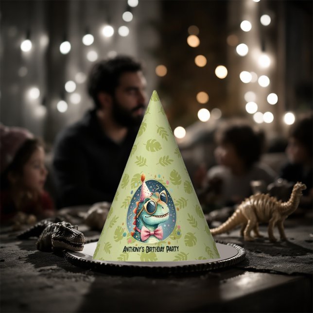 Cool Dinosaur Birthday Party Hat (Cool Dinosaur Birthday Party Party Hat)