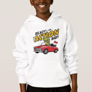 Cool Dinosaur Driving Retro Car Funny Design
