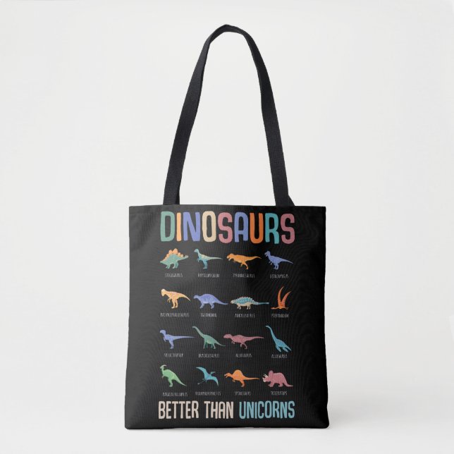 Cool Dinosaur Fan Dino Boys Trex Tote Bag (Front)