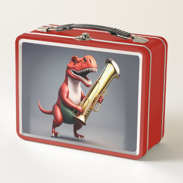Cool Dinosaur Metal Lunchbox (Front)