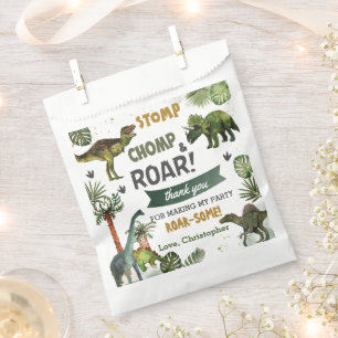 Cool Dinosaurs Jurassic Boy Birthday Party Favour Bag